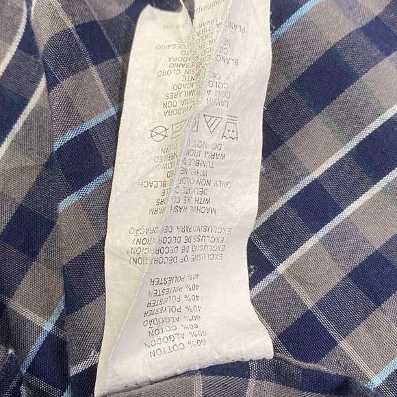 Original Penguin Classic Fit Button Up Check Shirt Sz Medium Long Sleeve - Picture 7 of 7